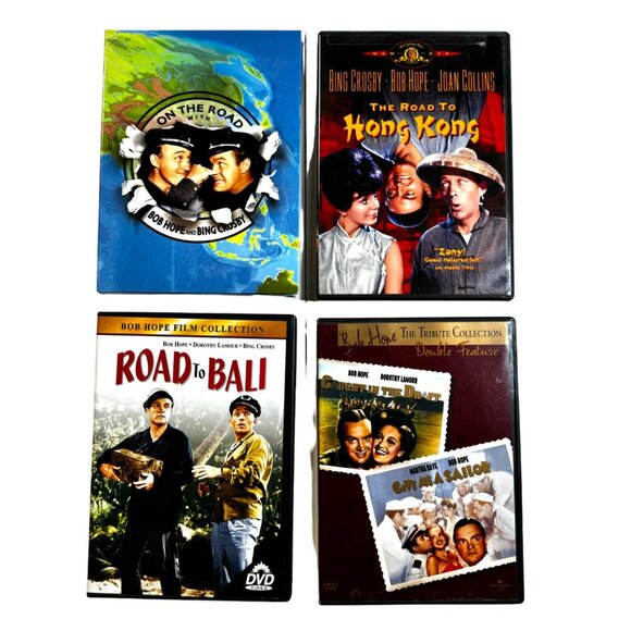 Bob Hope, Bing Crosby, Joan Collins 8 movies on 4 DVD's - Picture 1 of 10